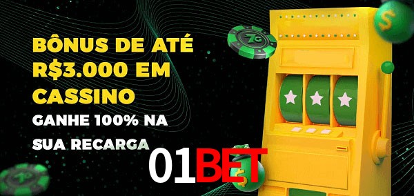 01Bet melhor bônus de depósito
